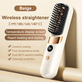 Portable Cordless Hair Straightening Brush