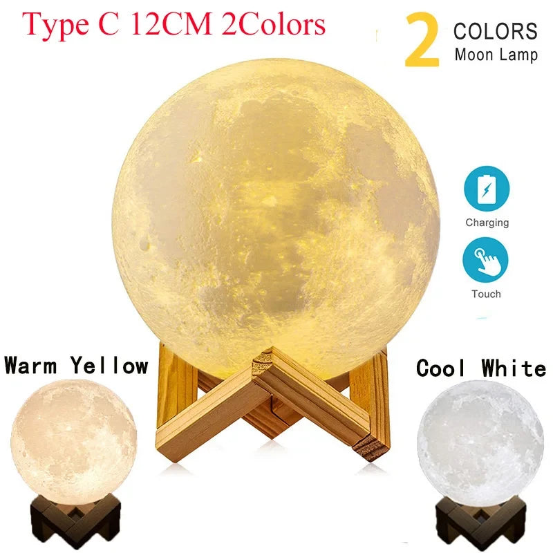 Levitating 3D Printed Moon Lamp
