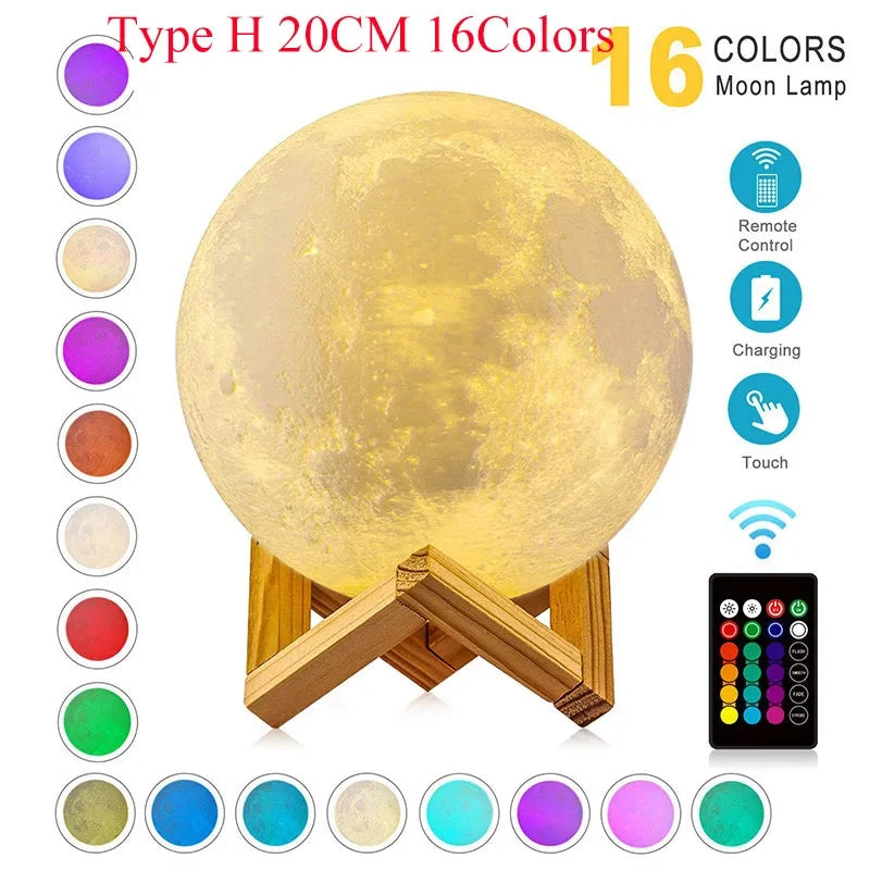 Levitating 3D Printed Moon Lamp