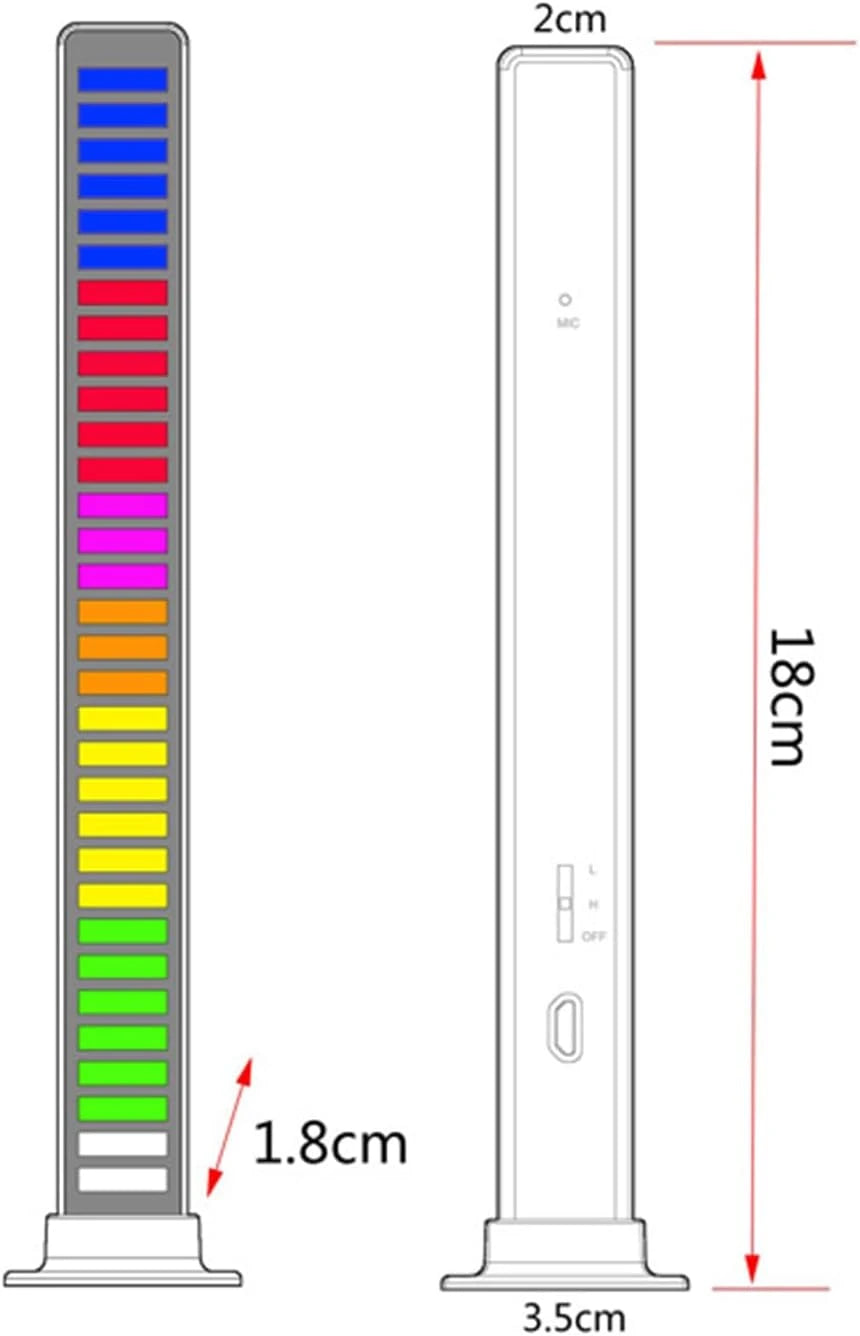 Reactive Sound Rhythm Light Bar